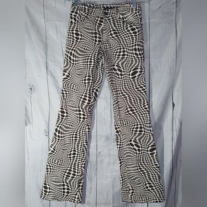Motel Rocks Jopan Indie Boho Trouser Optic Polka Pants Size XS NWT